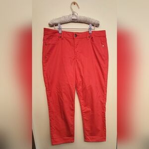 Calvin Klein Jeans womans size 16 light red salmon